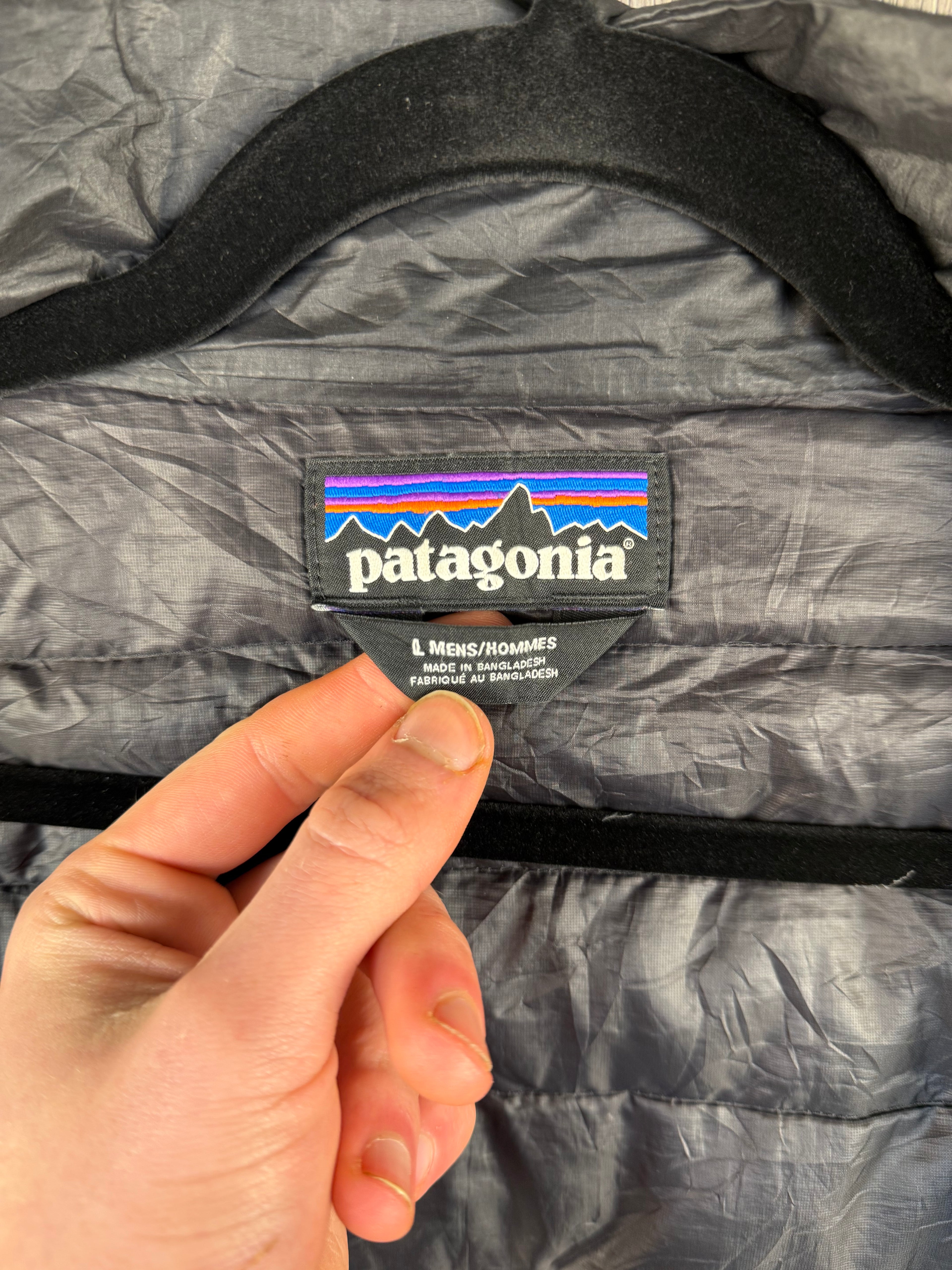 Men’s Patagonia down gillet - large