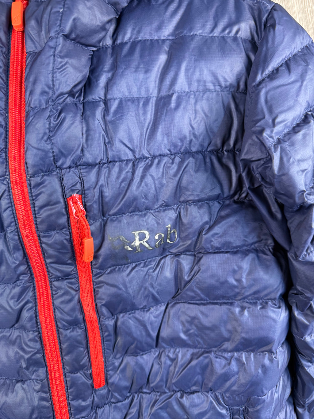 Men’s Rab microlight down jacket - small