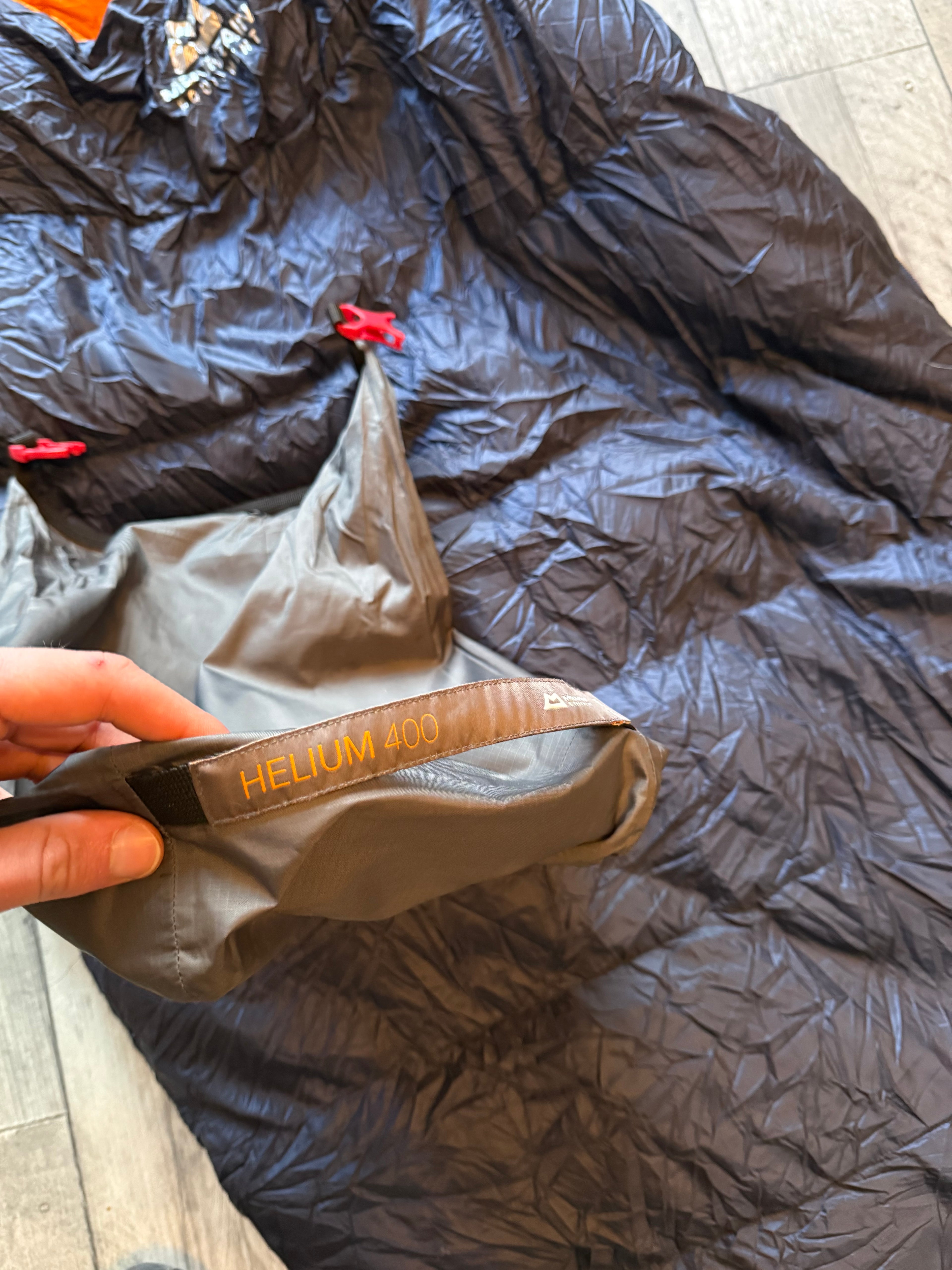 Mountain equipment helium 400 sleeping bag
