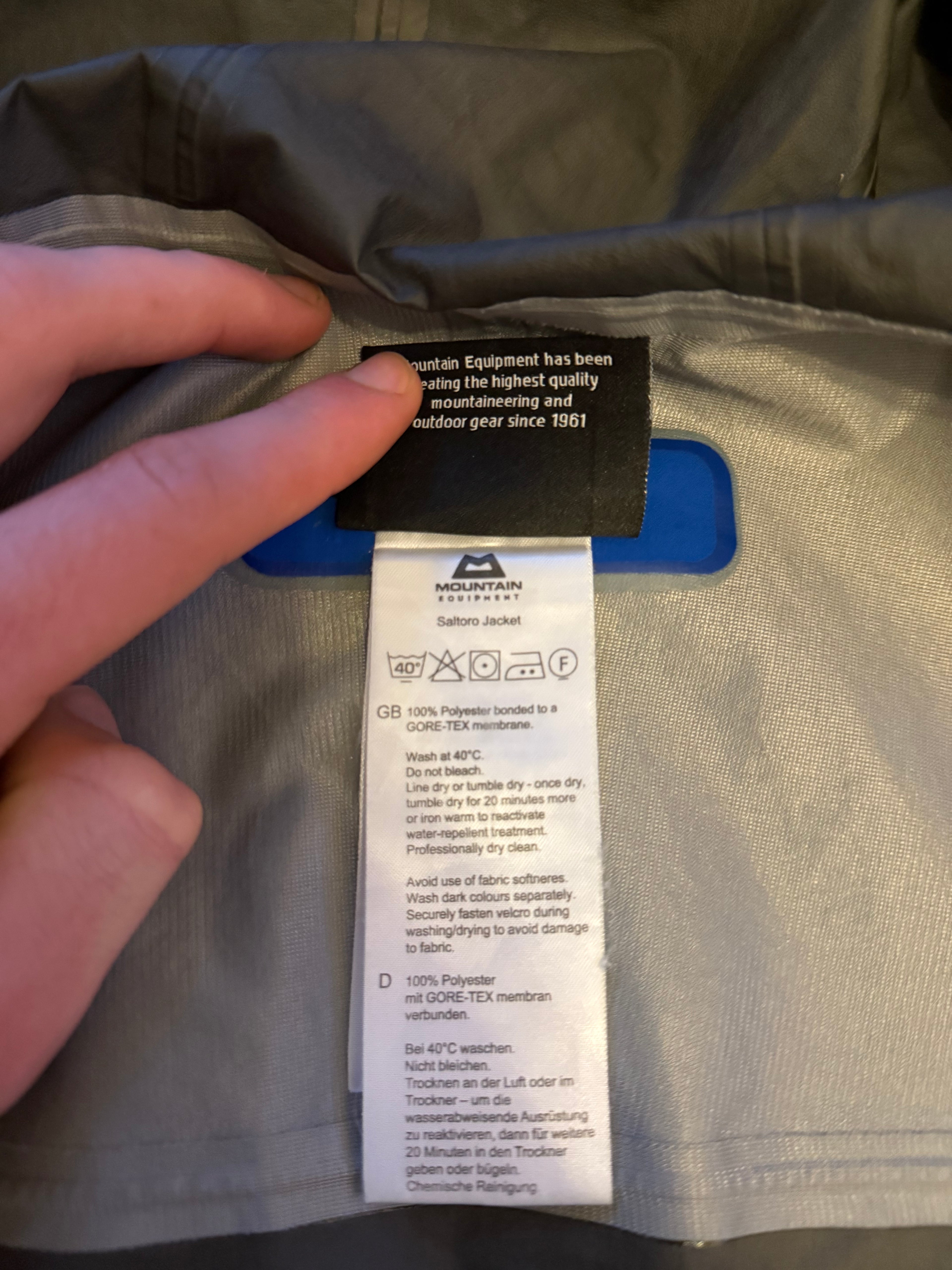 Mountain Equipment Saltoro GTX jacket