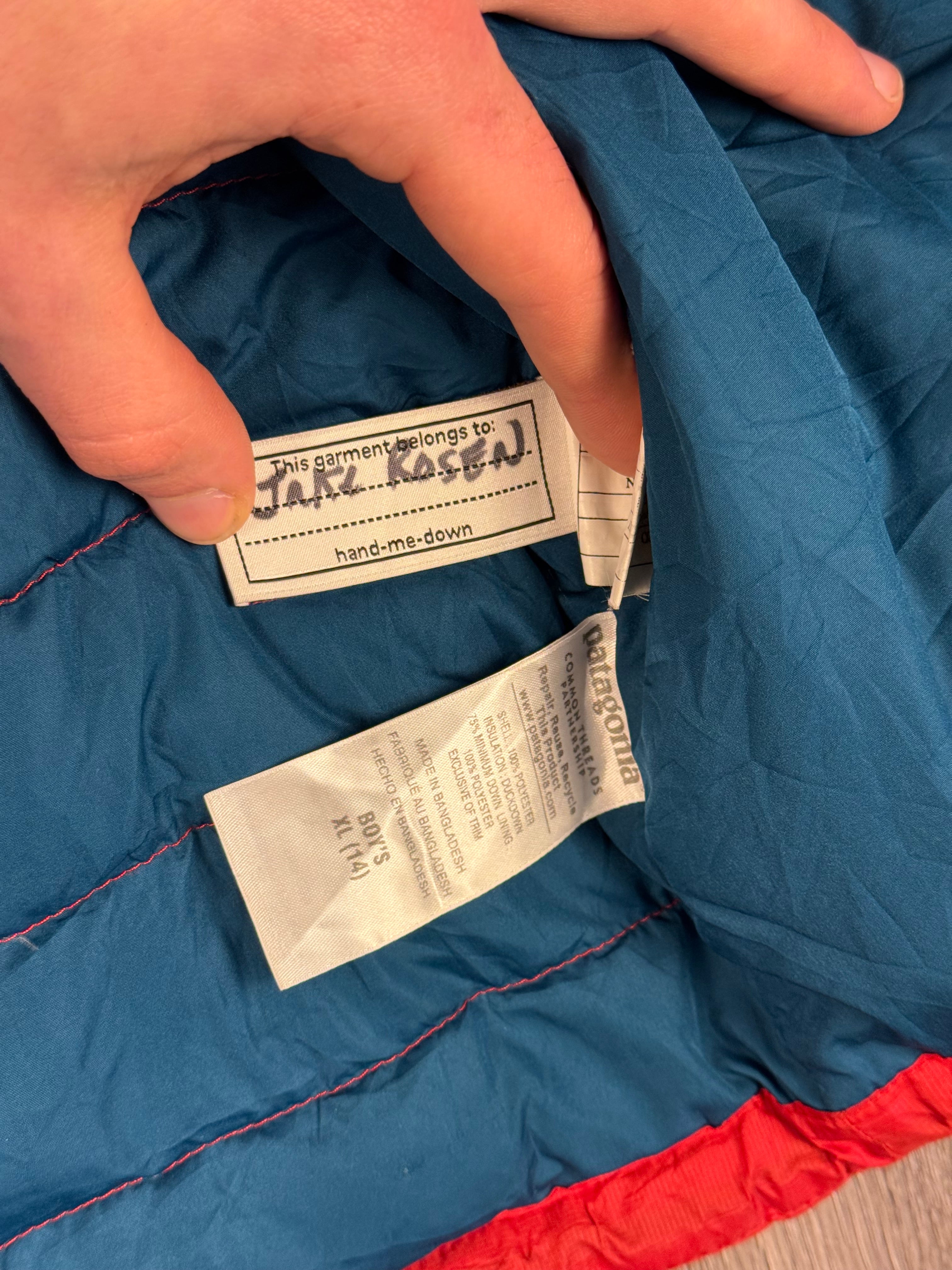 Kids Patagonia down puffer - 14years