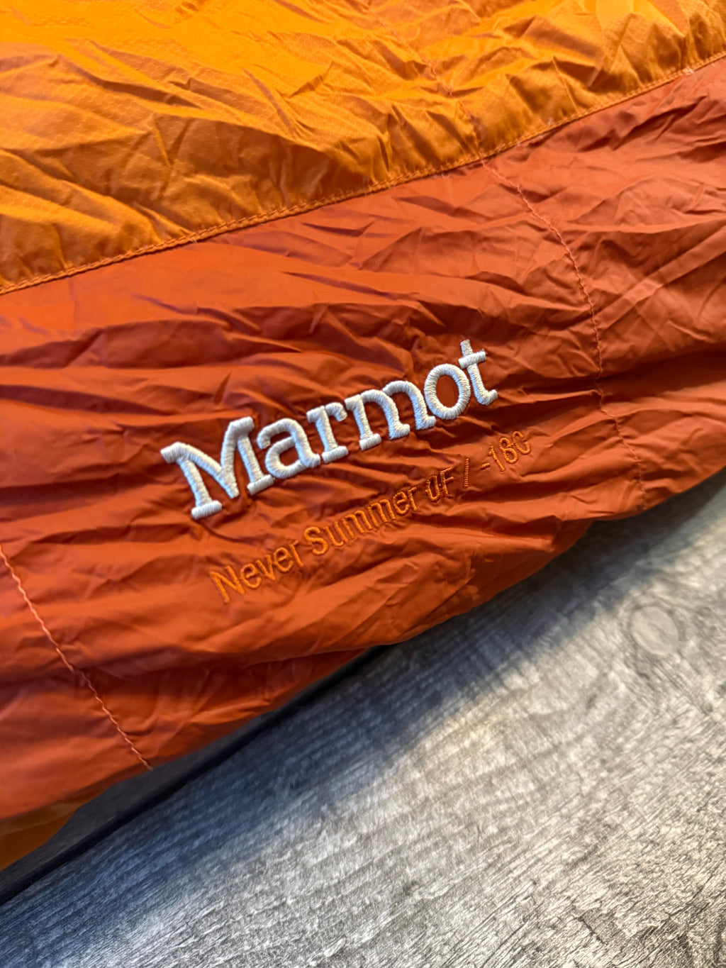 Marmot never summer down sleeping bag