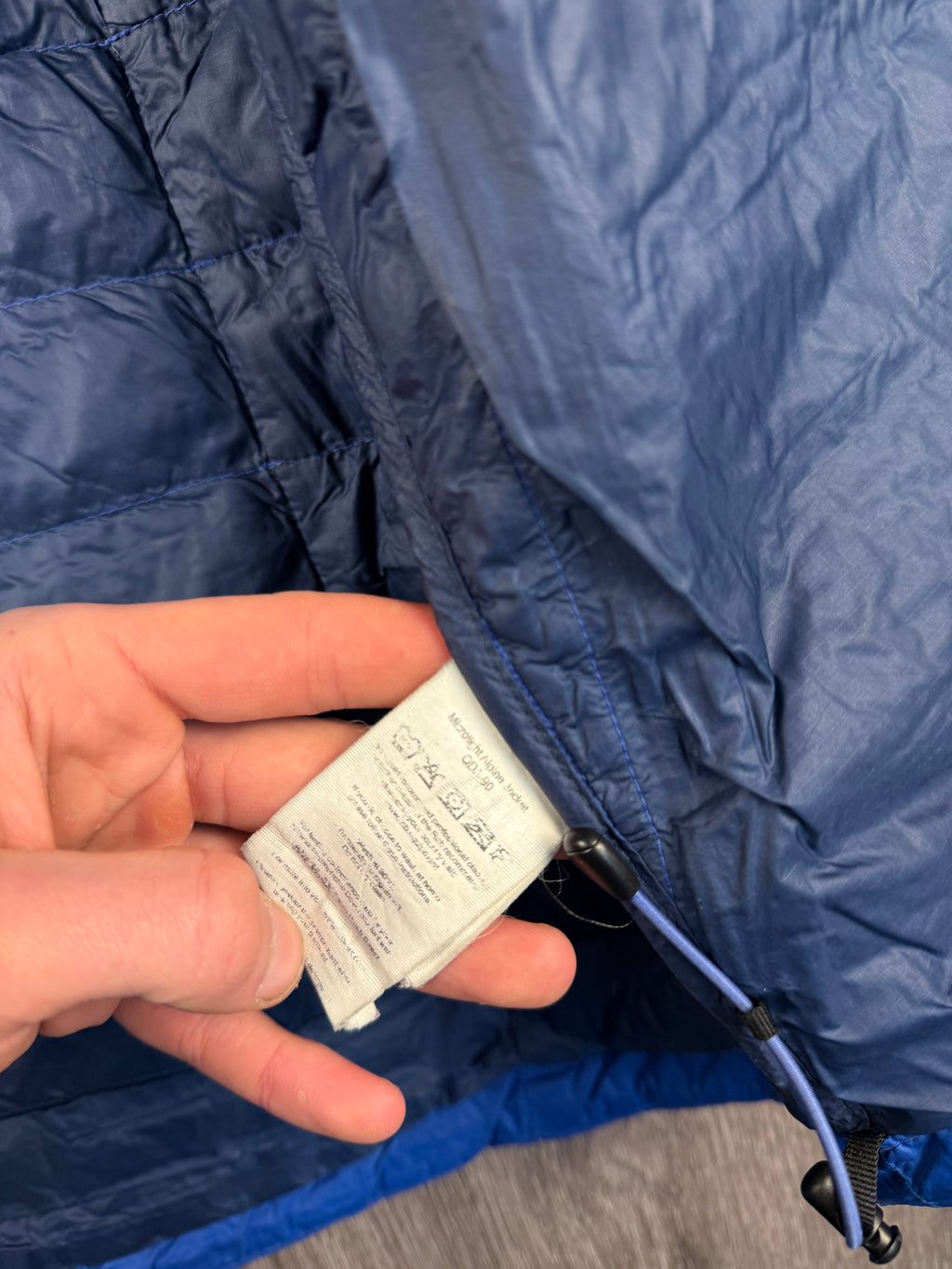 Men’s Rab microlight alpine down jacket - small