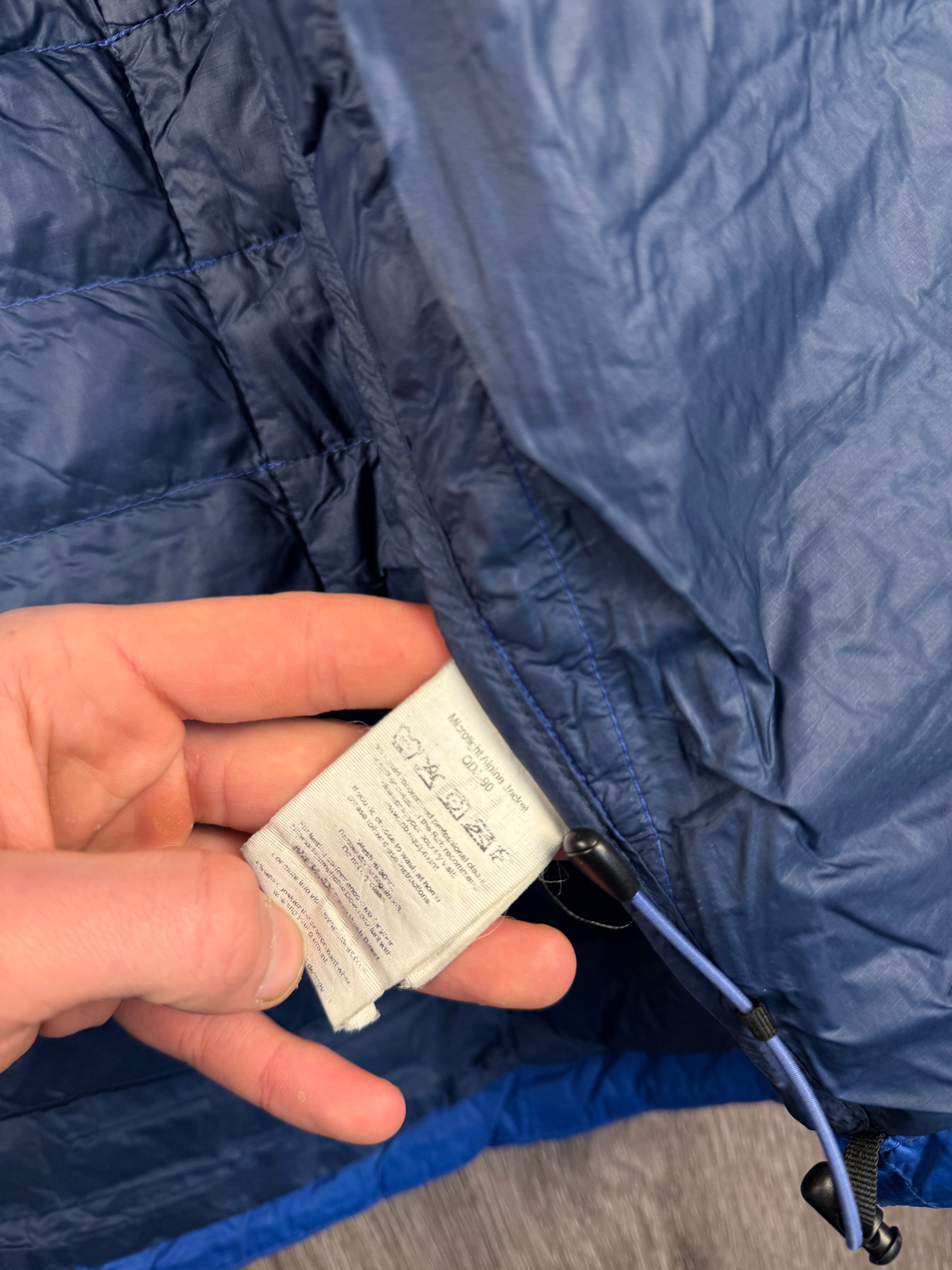 Men’s Rab microlight alpine down jacket - small