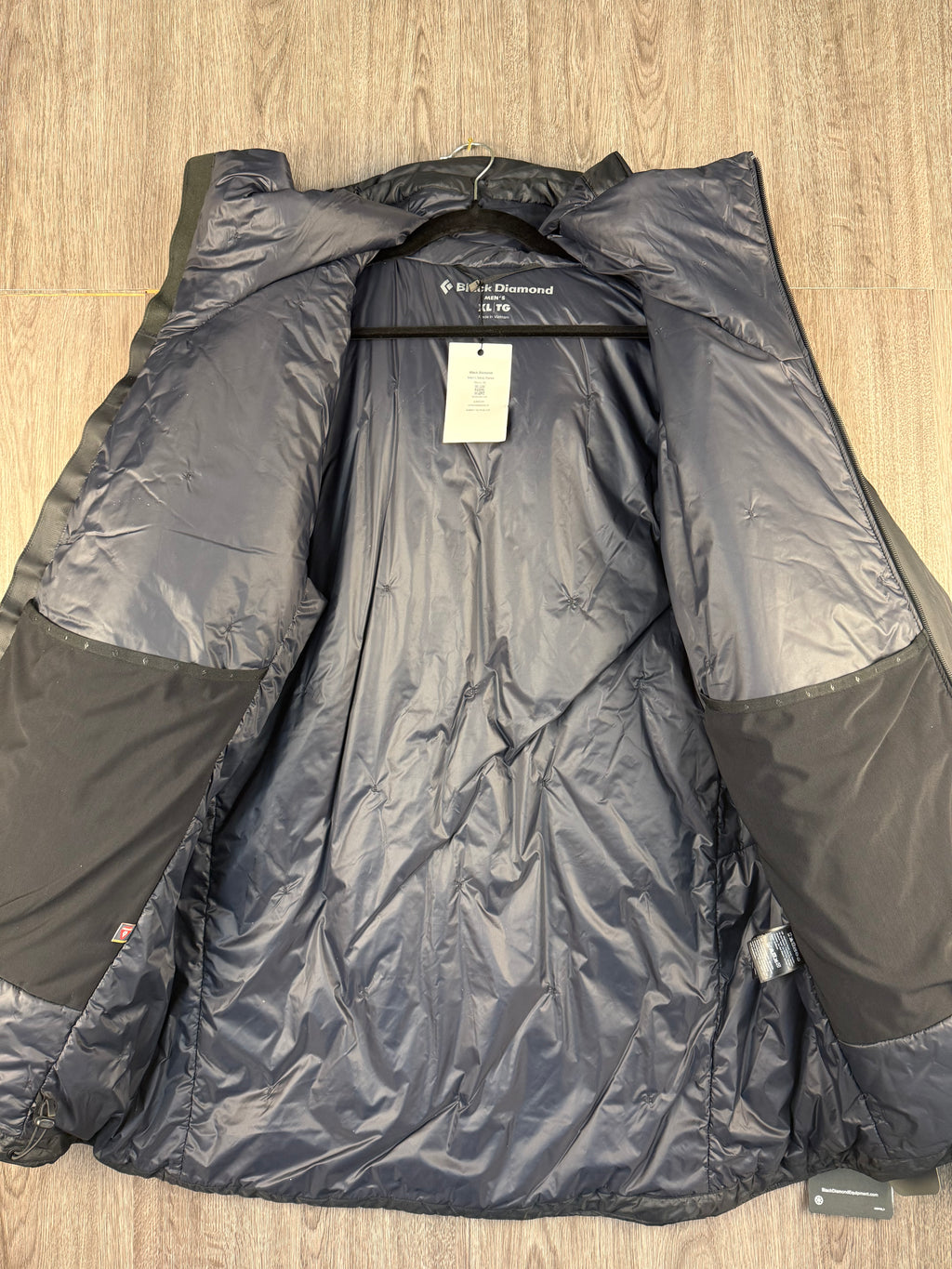Men’s black diamond belay parker - extra large