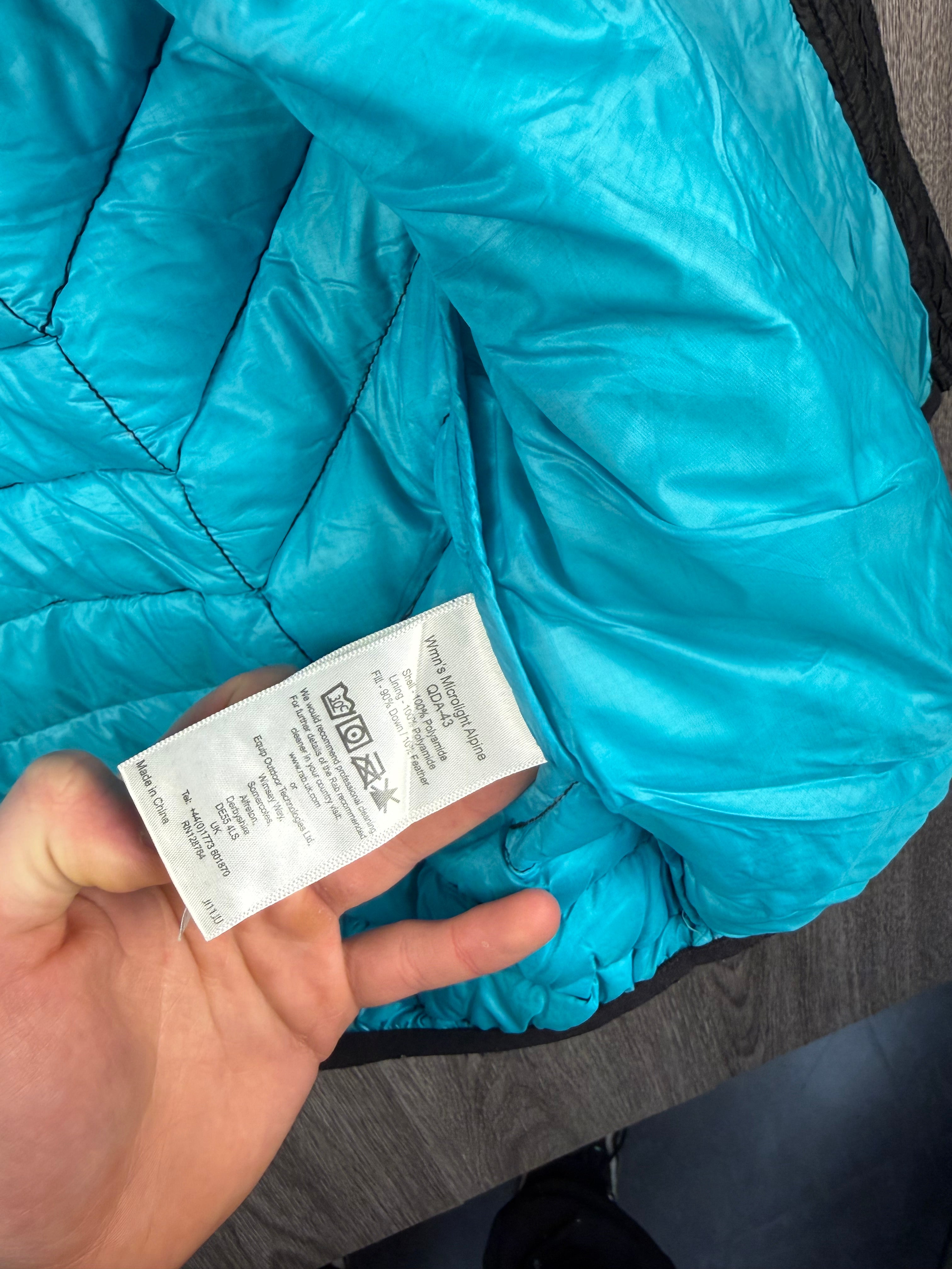 Women’s Rab microlight alpine jacket - UK14