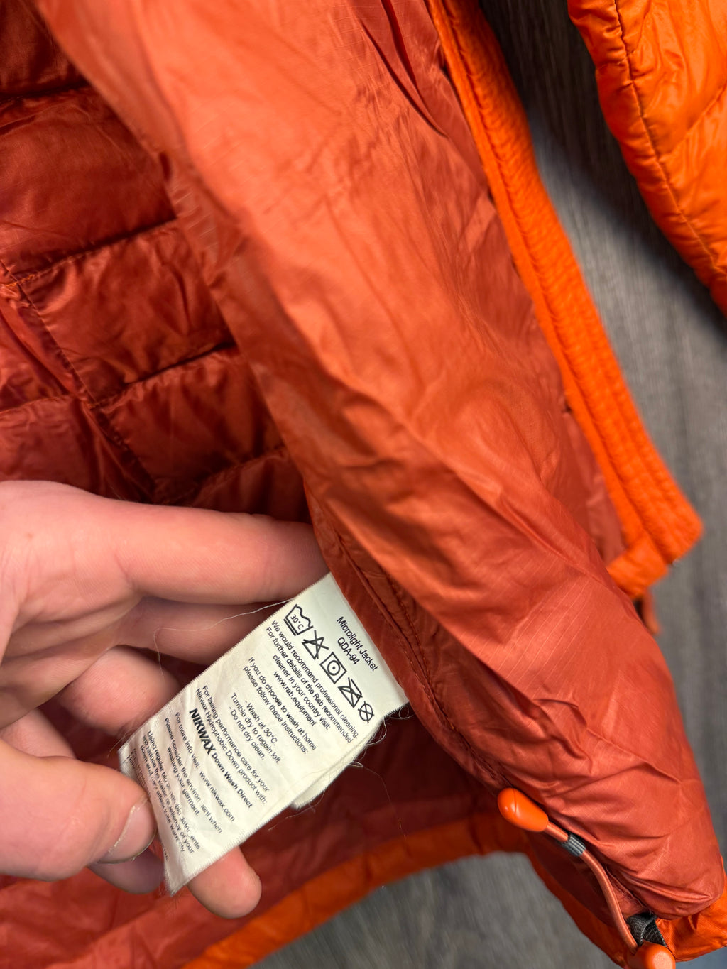 Men’s Rab microlight jacket - Medium