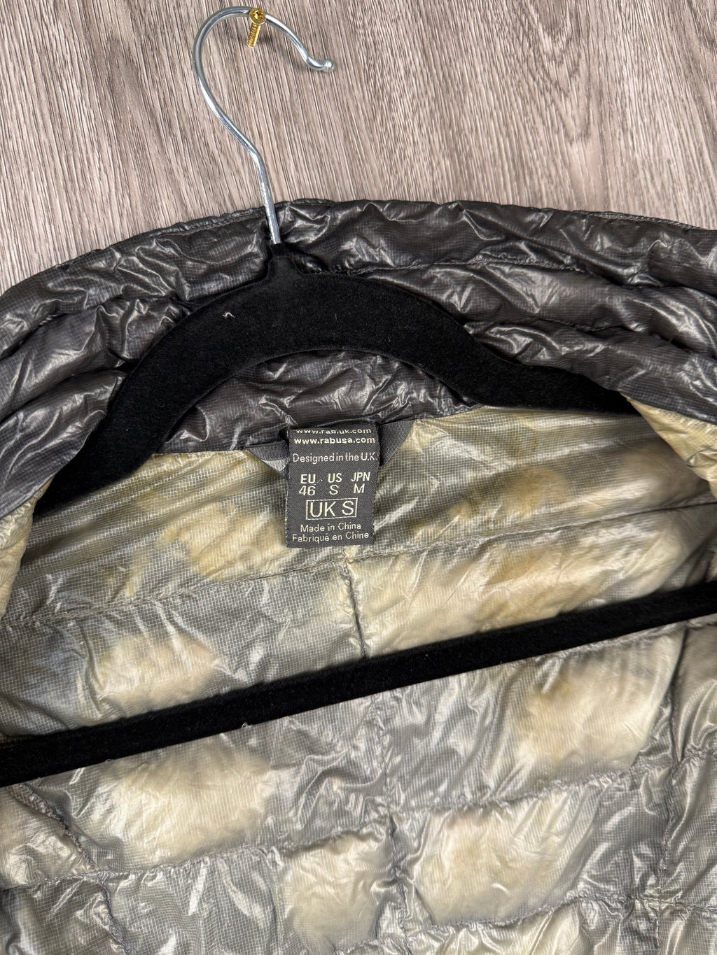 Men’s Rab down jacket - small