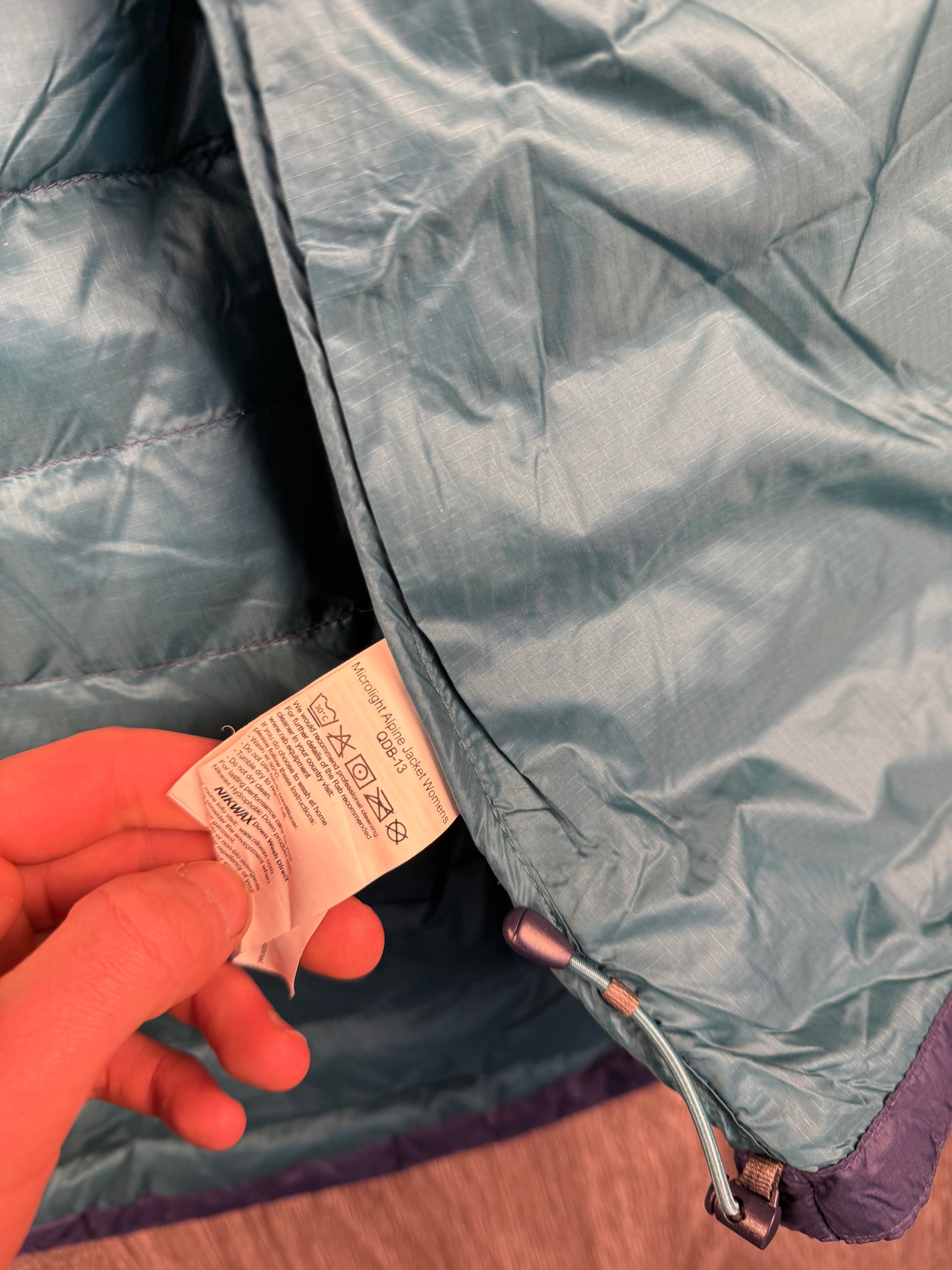 Women’s Rab microlight alpine jacket - UK12