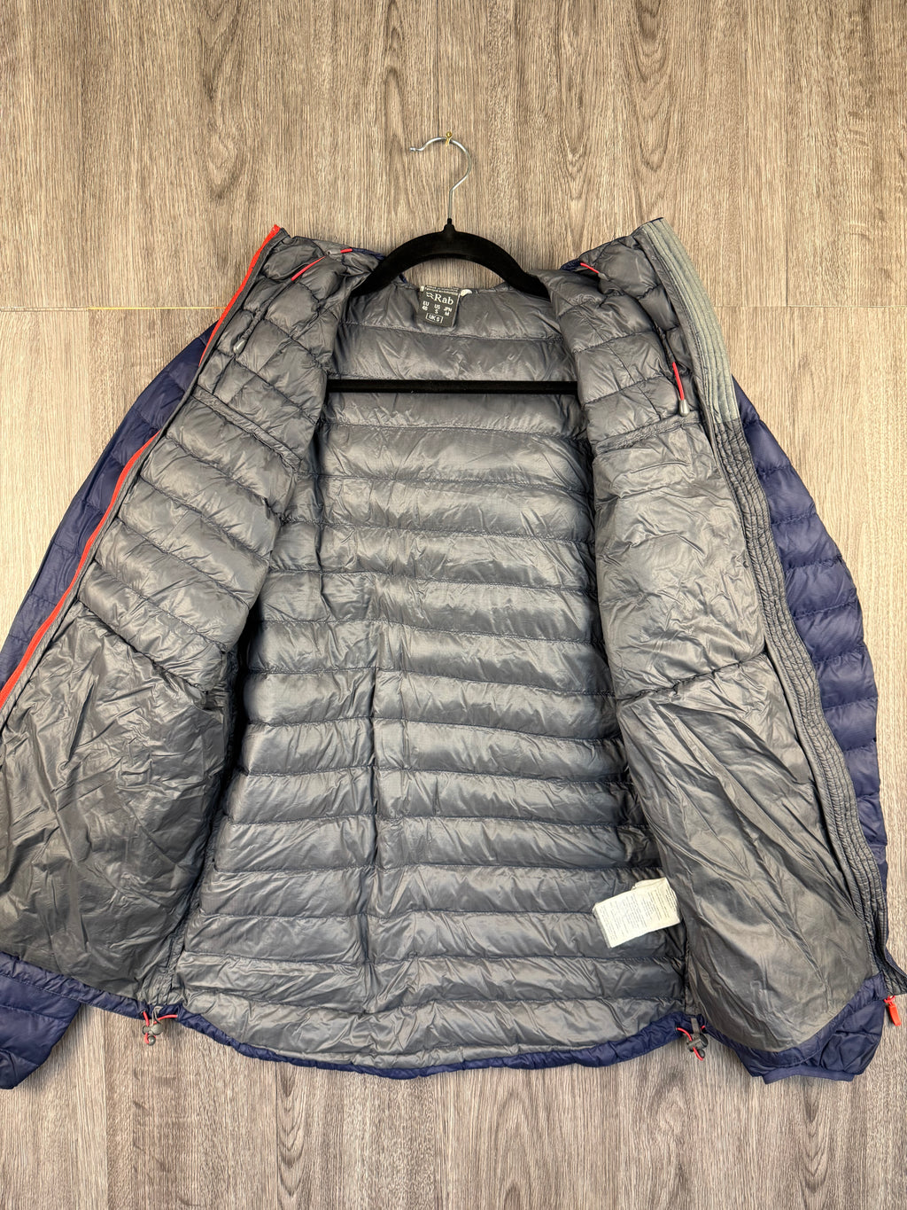 Men’s Rab microlight down jacket - small