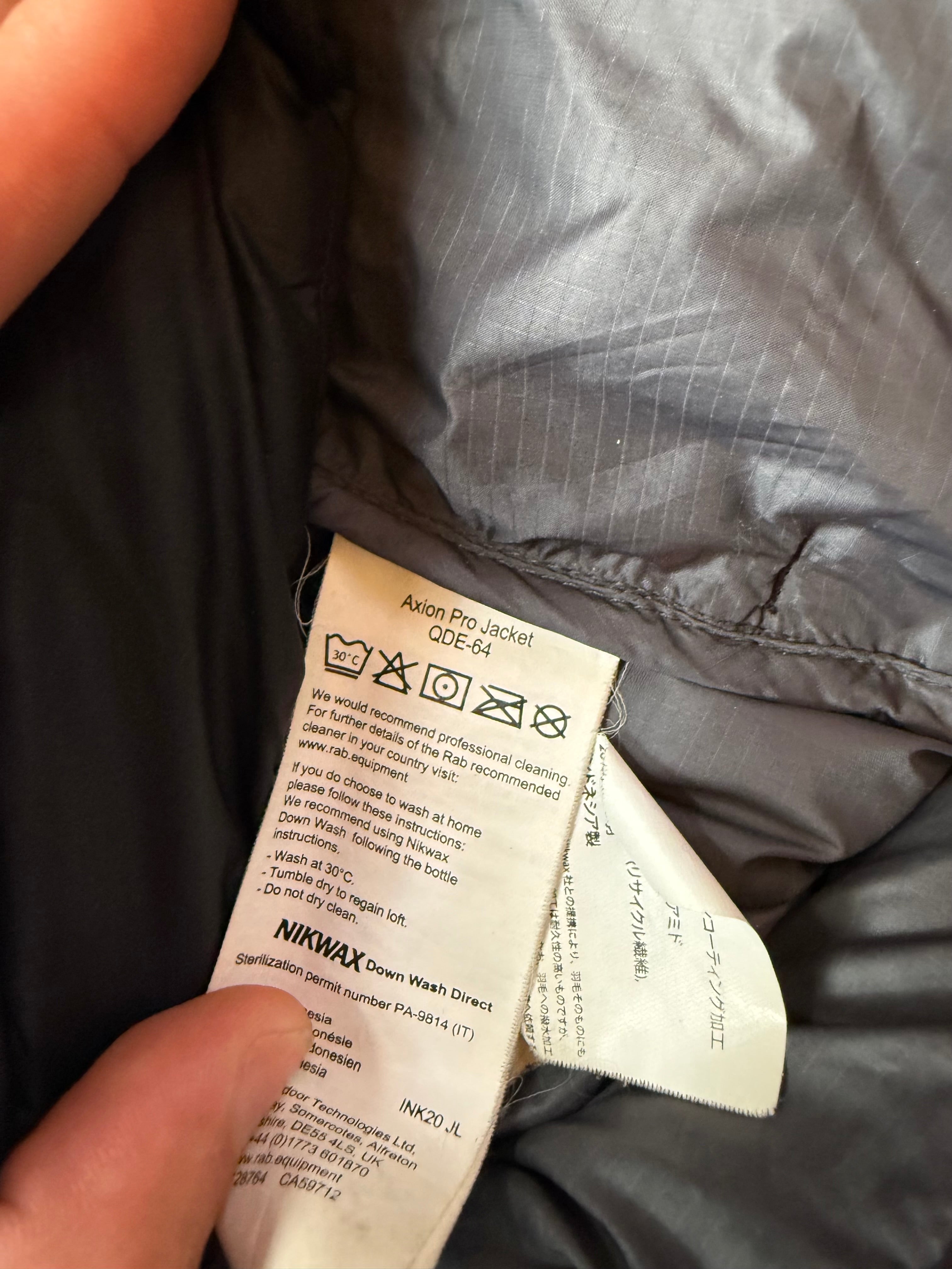 Rab axion pro down jacket