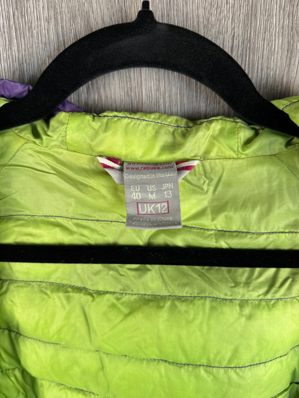 Women’s Rab microlight alpine - UK12