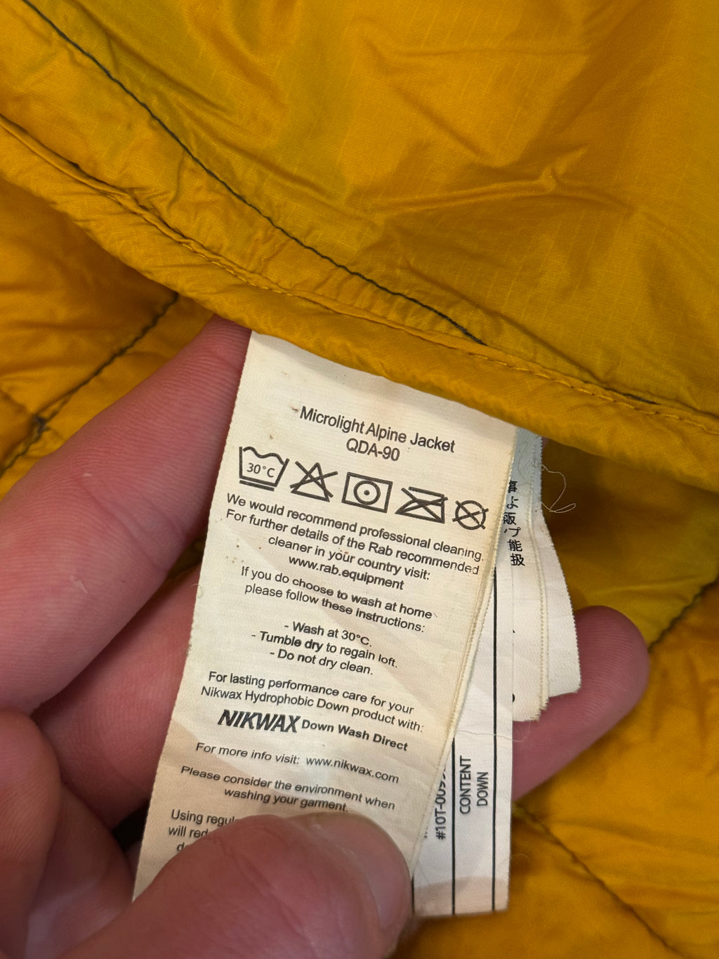 RAB microlight alpine jacket