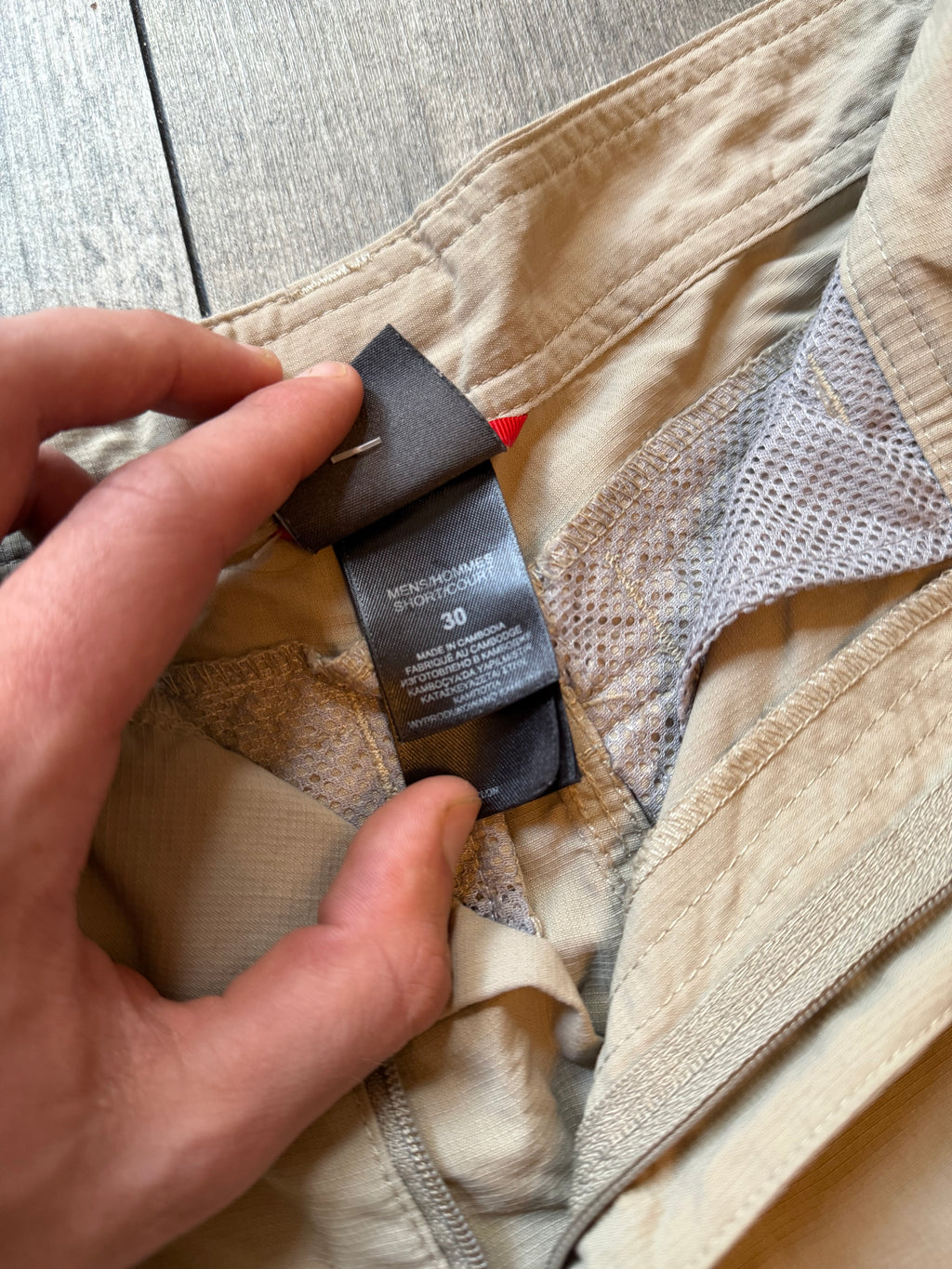 The North Face zip off hiking trousers
