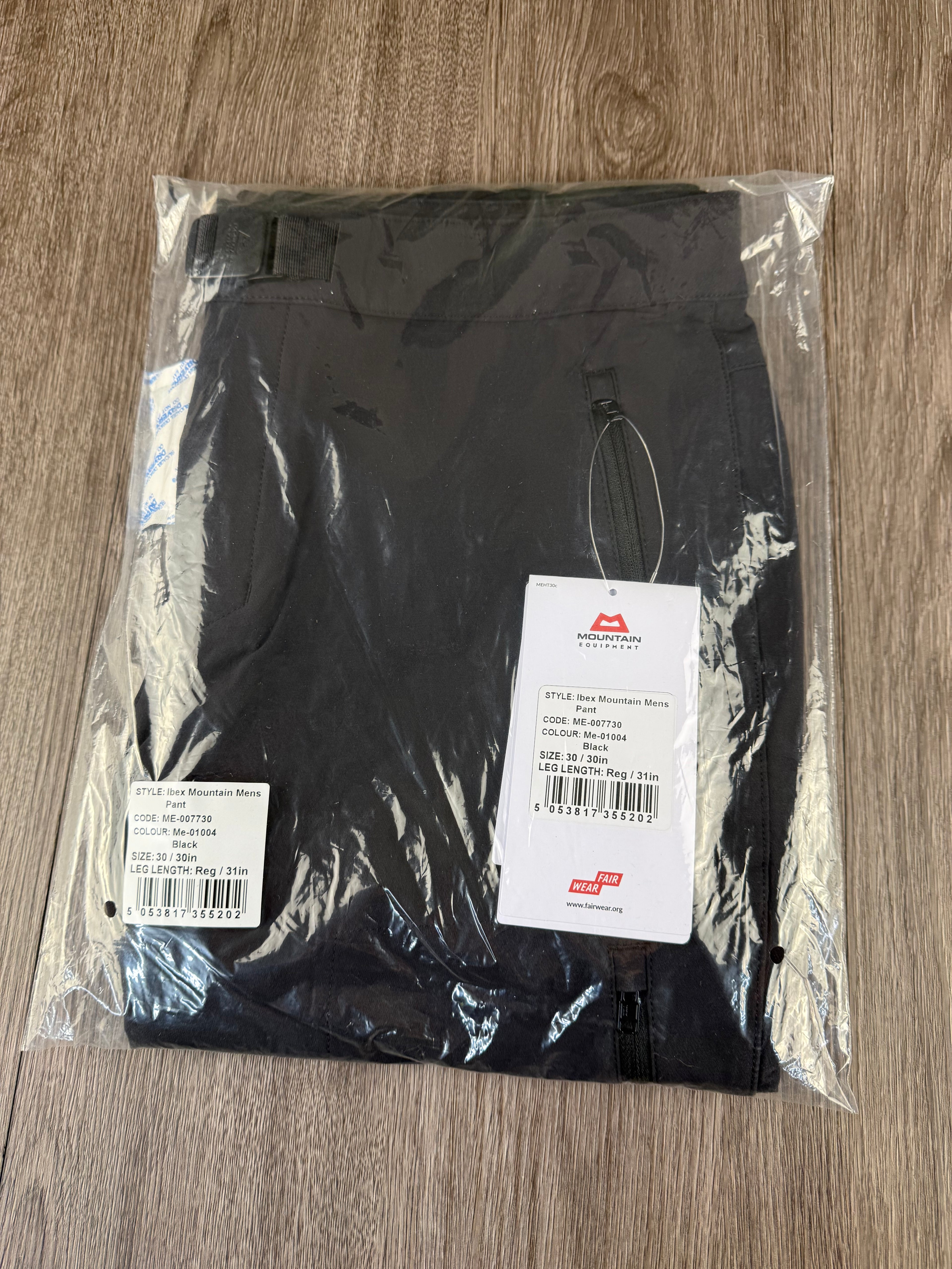 Men’s Mountain equipment ibex trousers - 30W / 30L