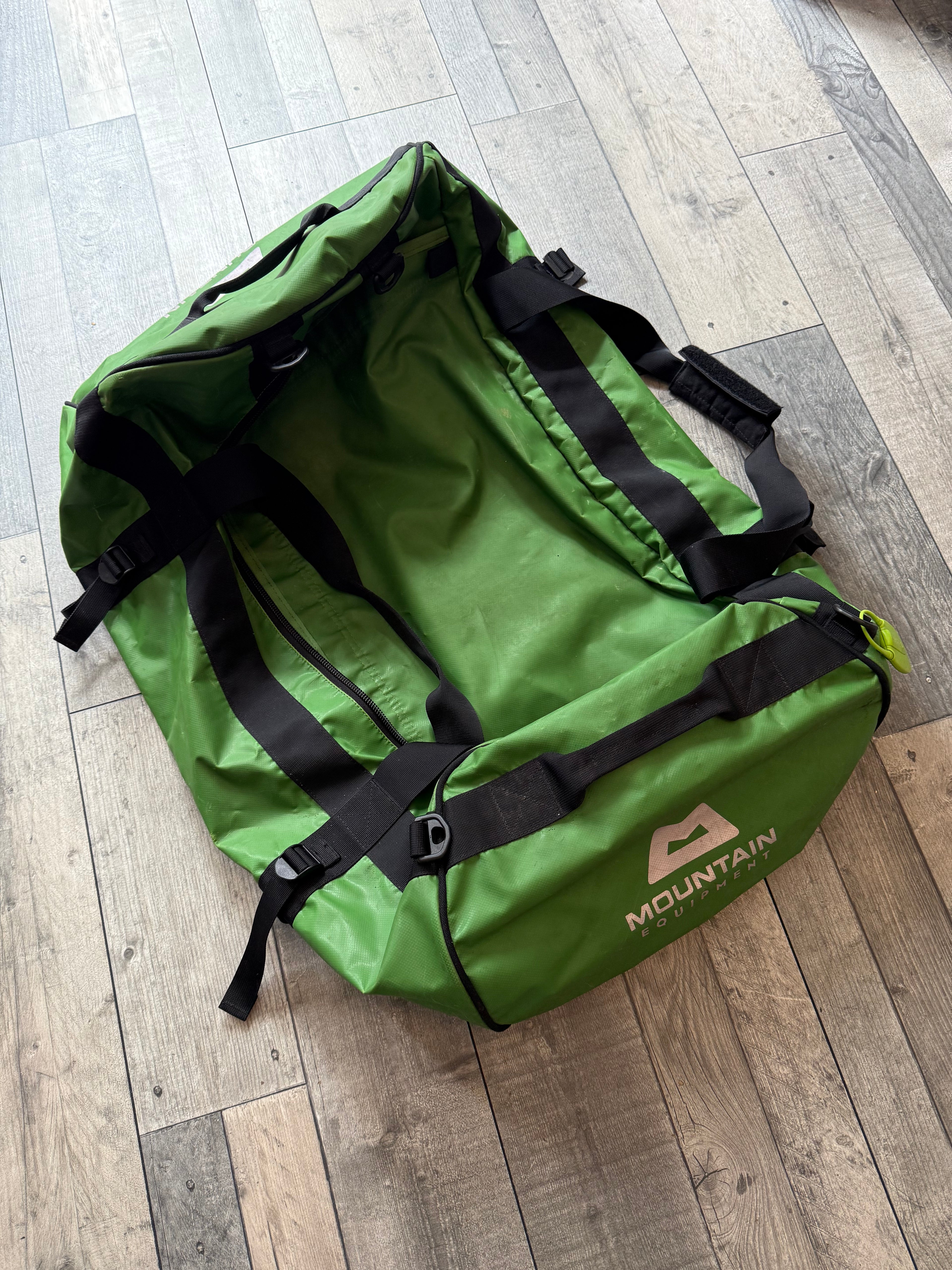 Mountain equipment 80L wet/dry kit bag