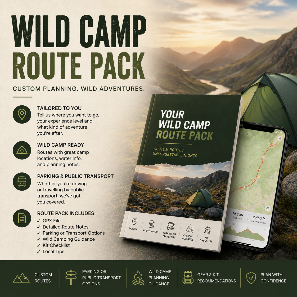 Wild Camp Route Pack
