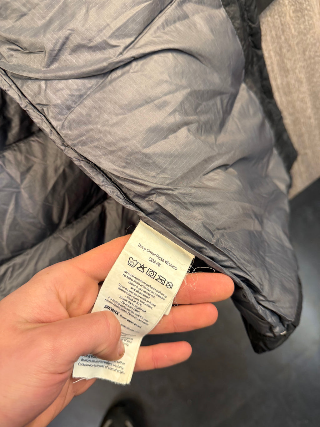 Women’s Rab down parka - UK12